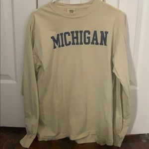 michigan yellow long sleeve